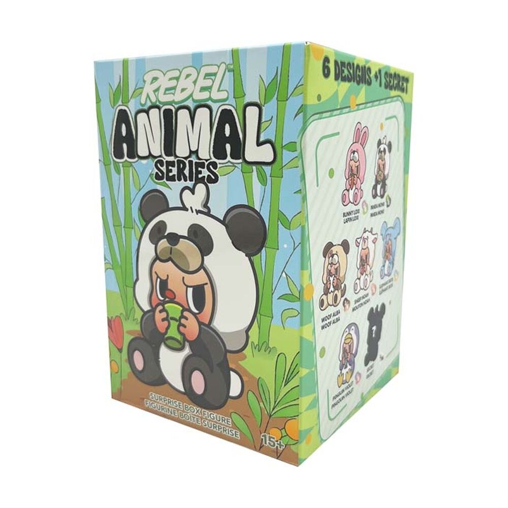 Centel Pop Cuppo Rebel Bear Animal S7 Plush Blind Box Assorted 6In