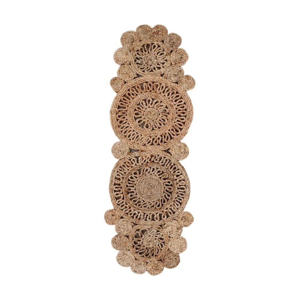 2PK E Style Jute Amaya Table Runner Decorative Home Textile 110x35cm