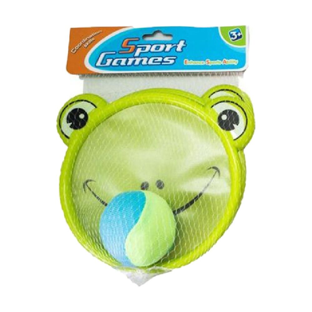 4x 2pc Sport Games Soft Outdoor Ball Toss And Catch Toy 3y+ Assorted