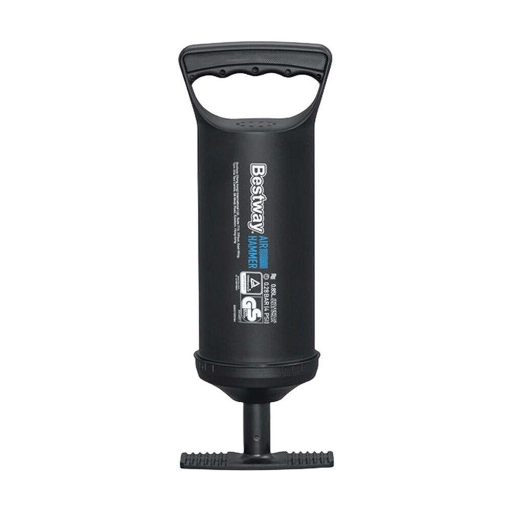 2PK Braz 850ml Inflate Deflate Manual Hand Pump W/ Flexi Hose 30cm Black