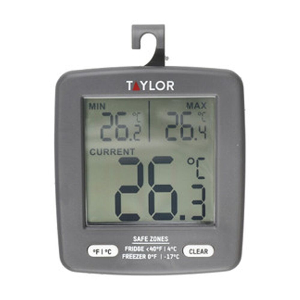 Taylor Pro Digital Fridge Freezer Thermometer Min Max Temperature Plastic