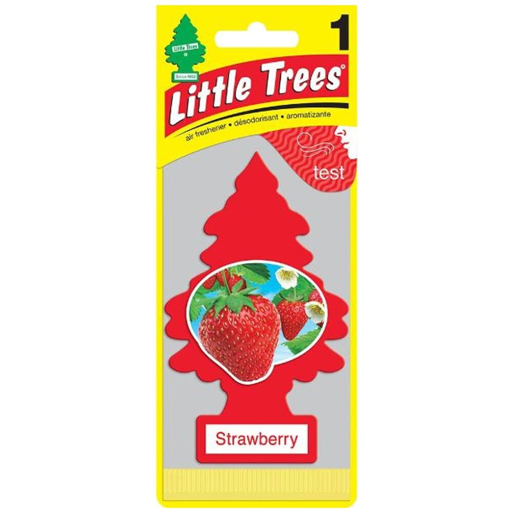 6PK Little Trees Hanging Car Vehicle Air Freshener Strawberry Scent