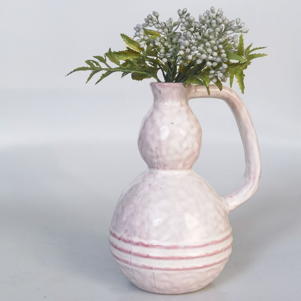 Urban Products Evelyn Pink Ceramic Decorative Flower Vase 20cm