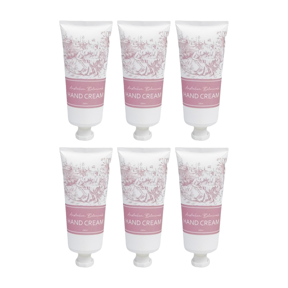 6x Urban Products Romantique Toile Hand Cream Pink Moisturising Care 100g