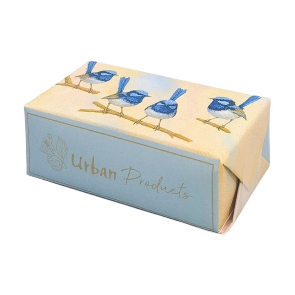 6x Urban Products Cream Blue Wren Soap Bath Body Care Natural Scent 150g