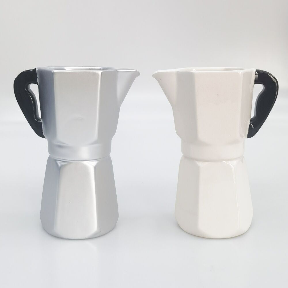 Urban Products Coffee Pot White Ceramic Vase Kitchenware 16cm