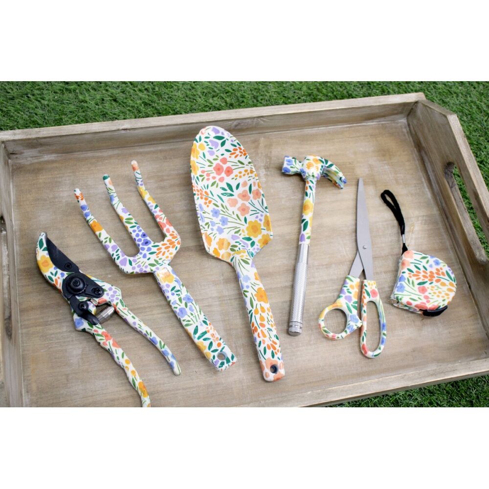 3pc LVD Gardening/Planting Aluminium Trowel Secateurs & Fork Tool Set Folksy