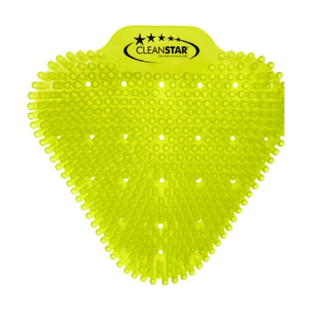 2x 10pc Cleanstar Anti-Splash Urinal Screens Melon Scent Odour Control Yellow