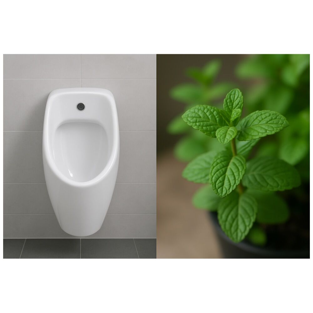 2x 10pc Cleanstar Anti-Splash Urinal Screens Mint Fragrance Odour Control Blue