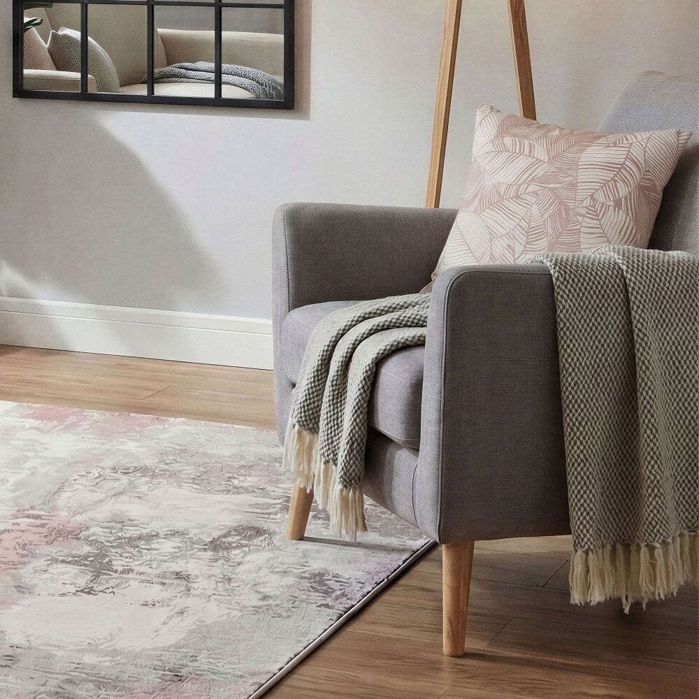 2PK Urban Style Decorative Pink Leaves Lounge Cushion Throw Pillow 45x45cm