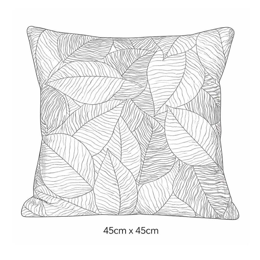 2PK Urban Style Decorative Pink Leaves Lounge Cushion Throw Pillow 45x45cm