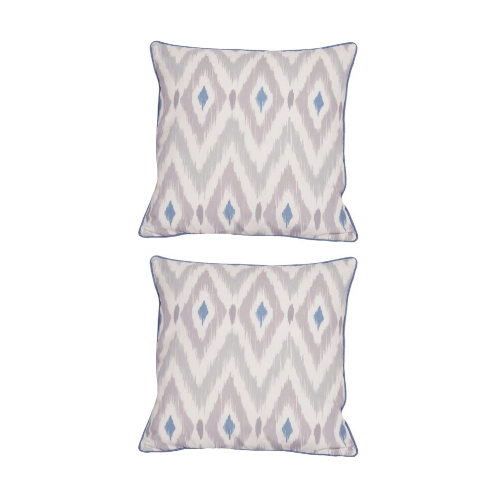 2PK Urban Style Lounge Cushion Throw Pillow Grey Diamond 45x45cm