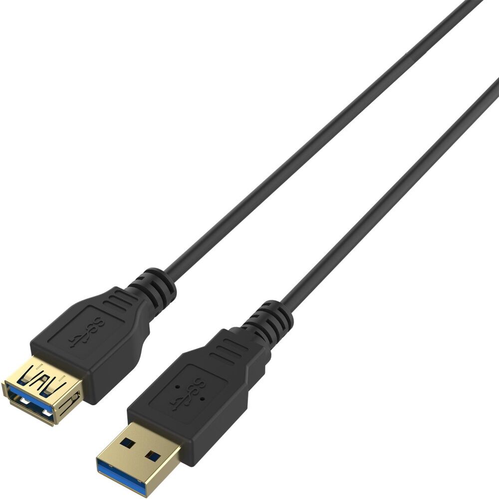 3PK Comsol Type-A-Male to Type-A-Female USB 3.0 SuperSpeed Extension Cable 2M BK