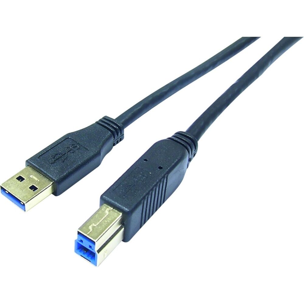 3PK Comsol Type-A-Male to Type-B-Male USB 3.0 SuperSpeed Peripheral Cable 2M BL