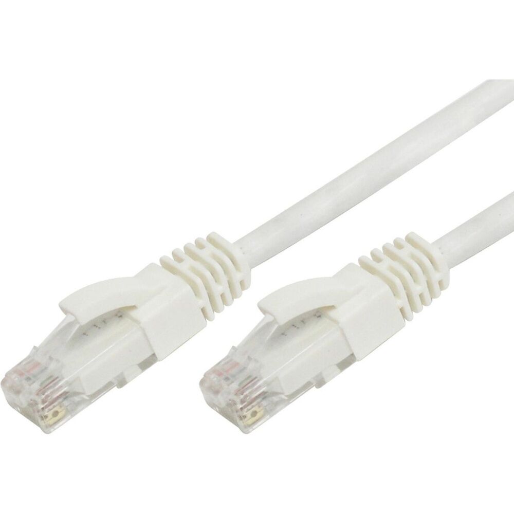 8PK Comsol RJ45 Cat 6 Network Gigabit Ethernet Patch Cable 1 Metre White