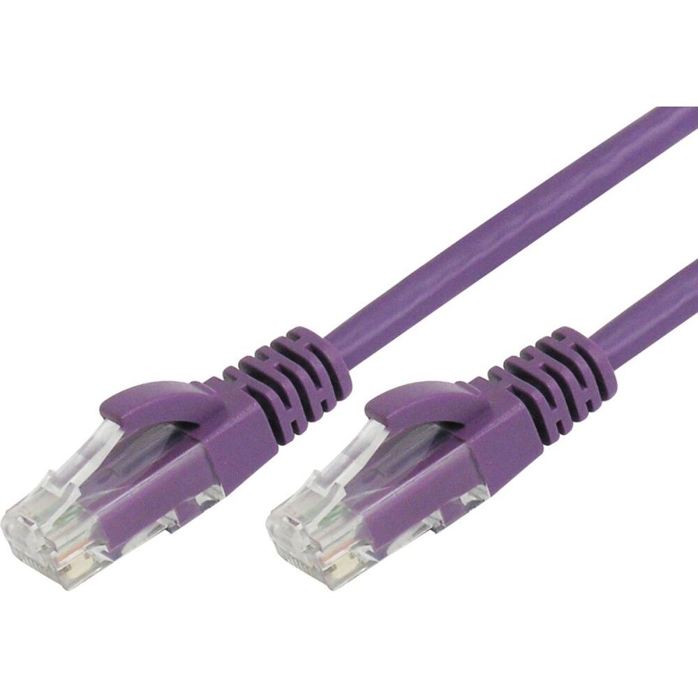 6PK Comsol RJ45 Cat 6 Network Gigabit Ethernet Patch Cable 5 Metres Purple