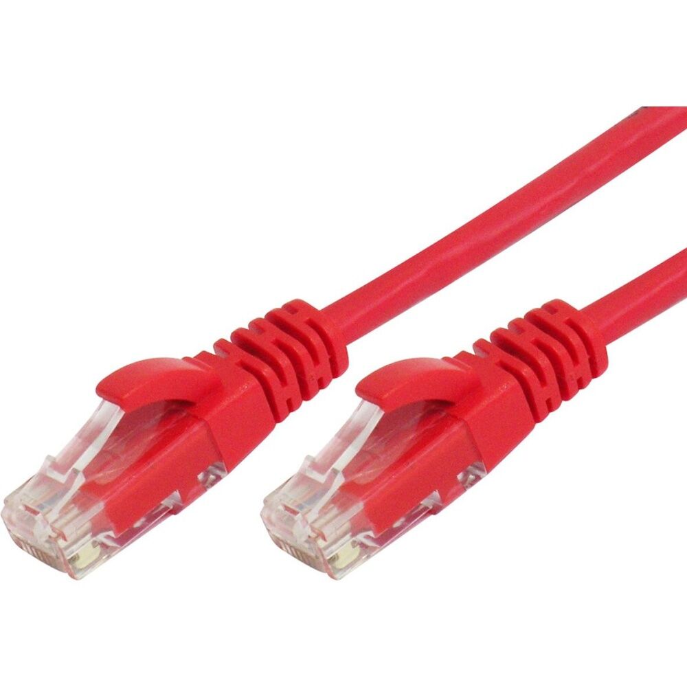 6PK Comsol RJ45 Cat 6 Crossover Gigabit Ethernet Cable 5 Metres Red