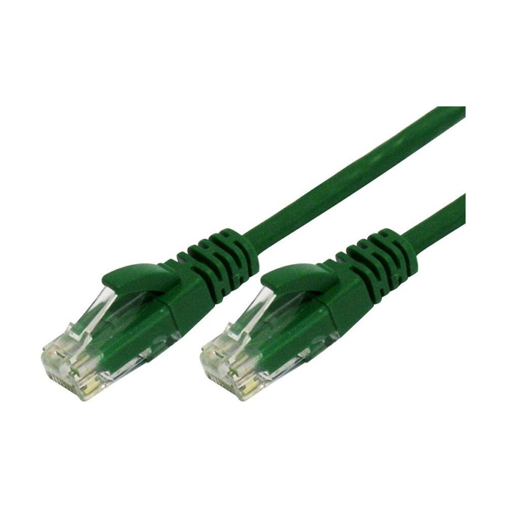 2PK Comsol RJ45 Cat 6 Network Gigabit Ethernet Patch Cable 10 Metres Green