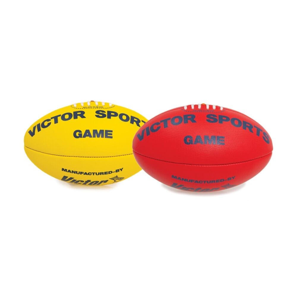 Victor Sports AFL Leather Game Ball Quality Material Red Size 3