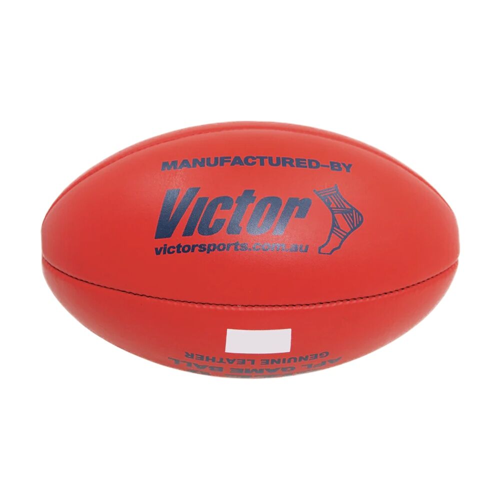 Victor Sports AFL Leather Game Ball Quality Material Red Size 4