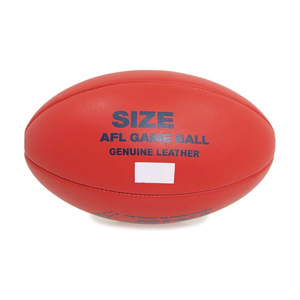 Victor Sports AFL Leather Game Ball Quality Material Red Size 4