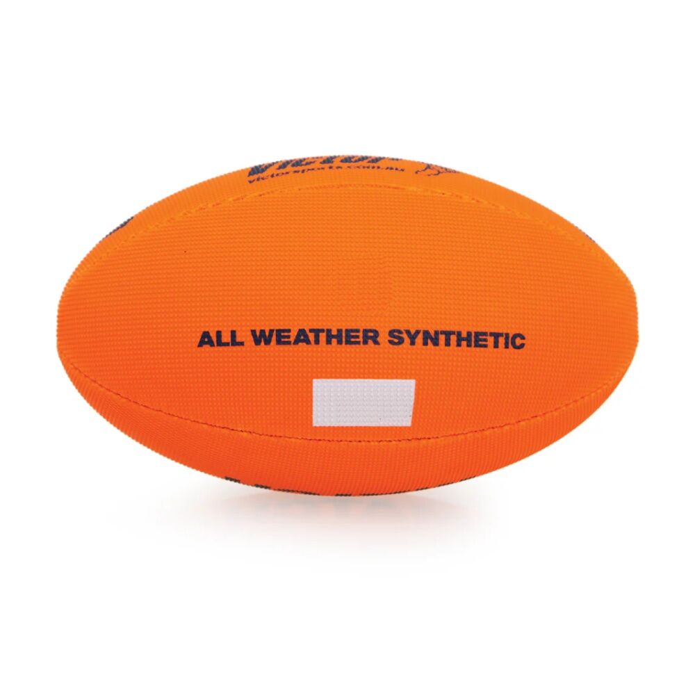 Victor Sports Synthetic Football Durable AFL Ball Orange size 4