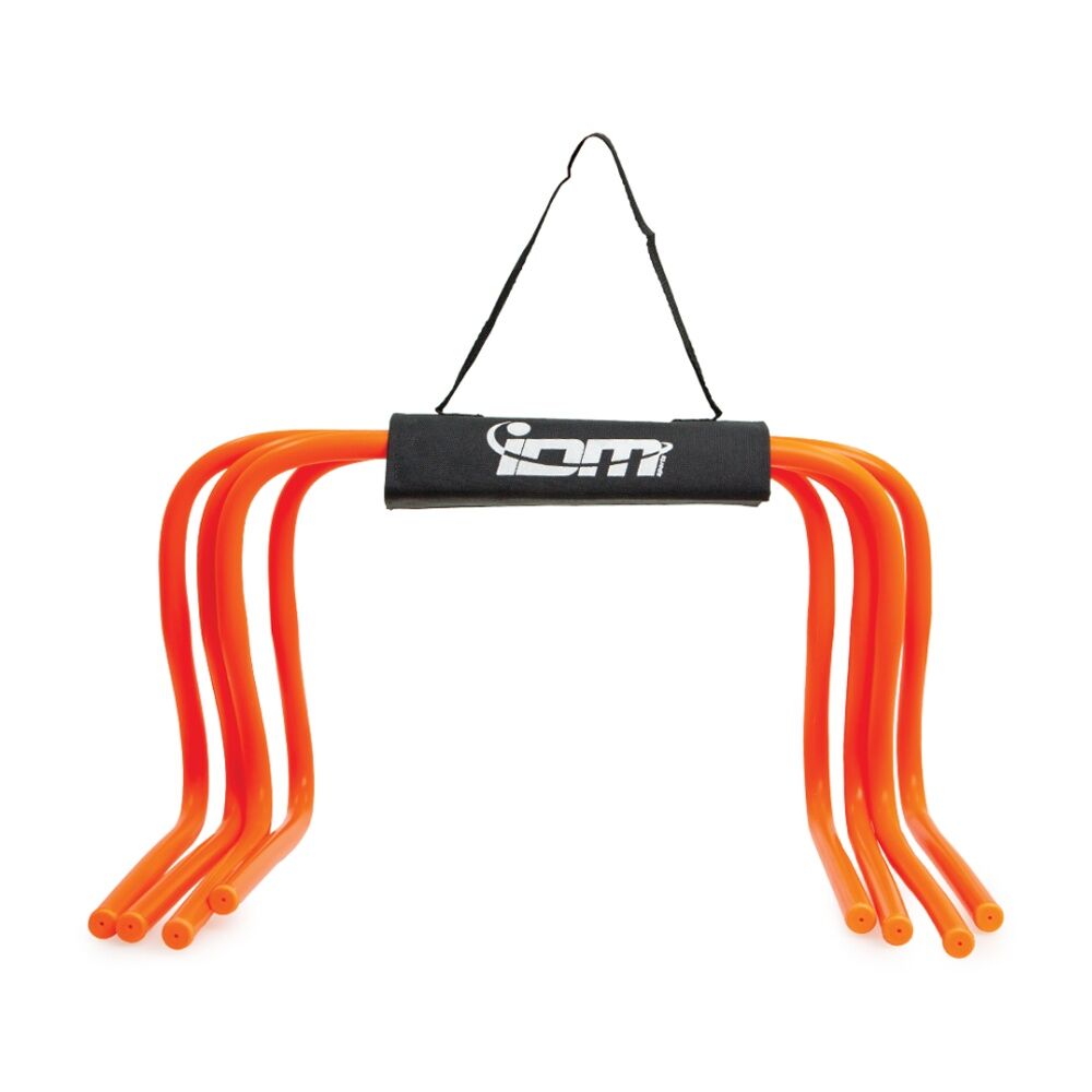 6x 6pc Victor Sports Mini Hurdle Carry Strap Hook Loop Fastener Holder