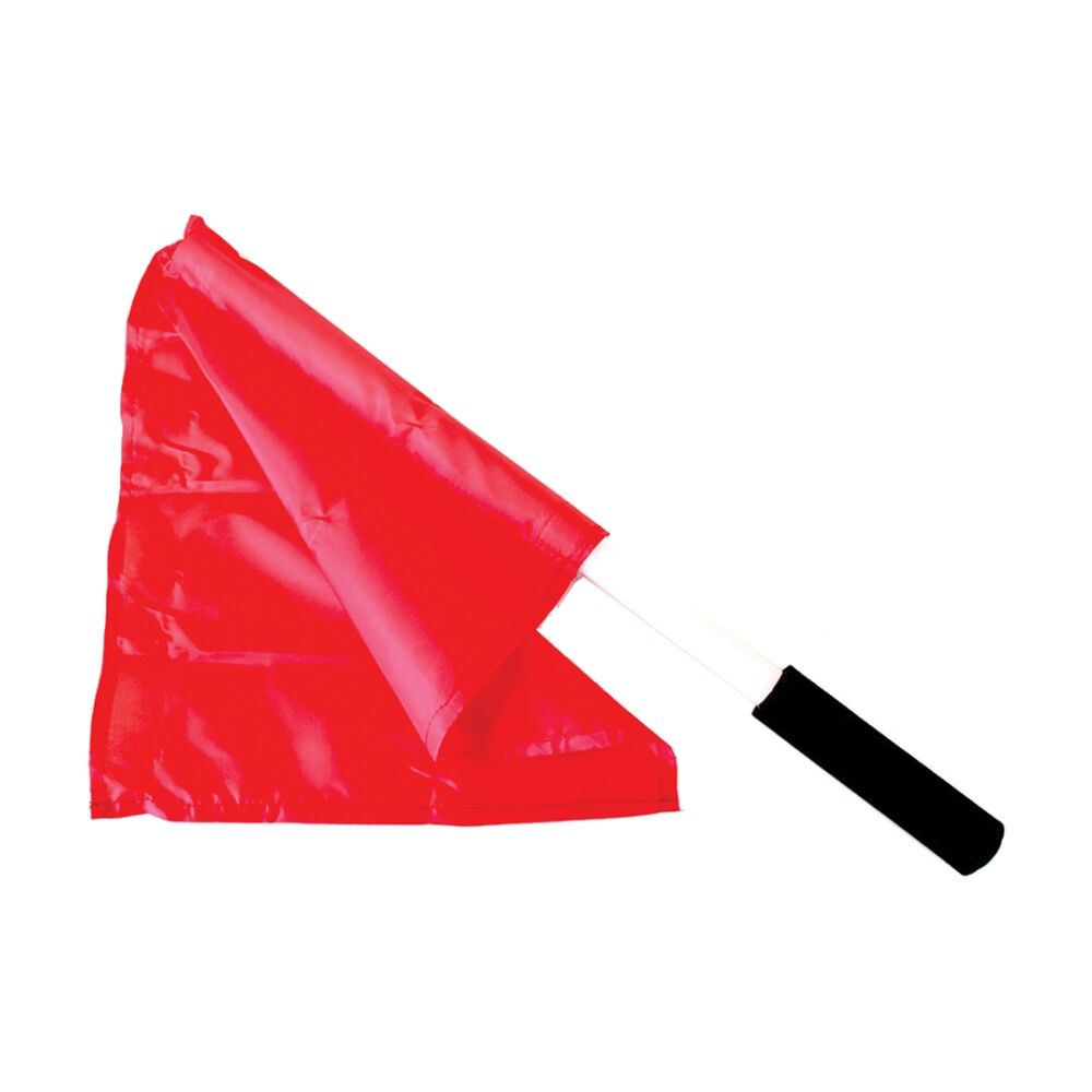 4PK Victor Sports Marshalls Flag Multi-Purpose Sponge Handle Red 50cm