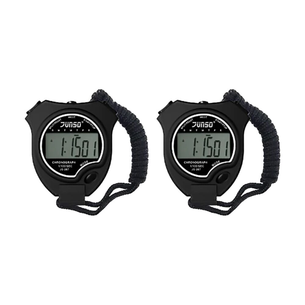 2PK Victor Sports Stopwatch Budget With Alarm And Calendar Time Black
