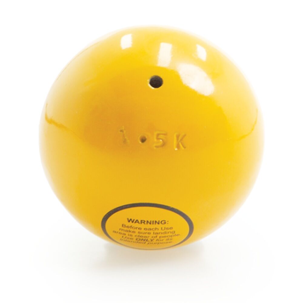 2PK Victor Sports Shot Put Cast Iron Unturned Weight Yellow 1.5kg