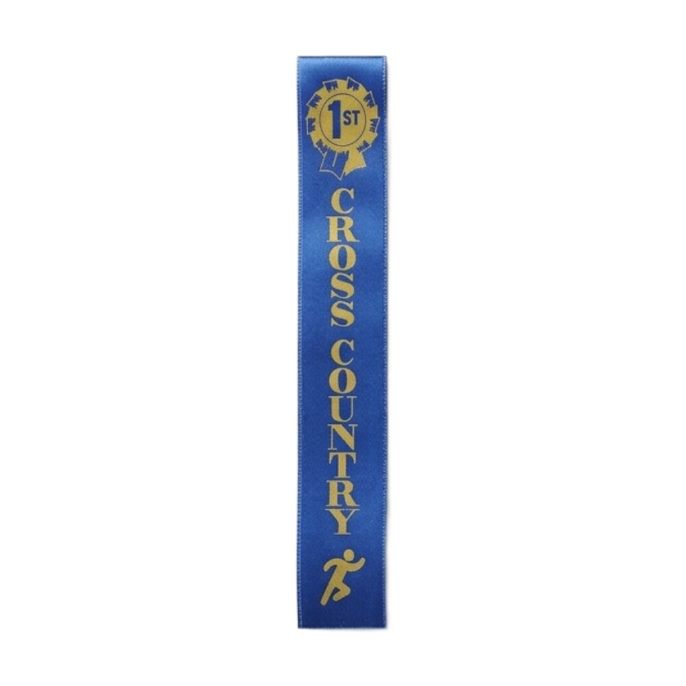 2PK 50pc Victor Sports Cross Country Ribbons 1st Place Polyester 3x17cm