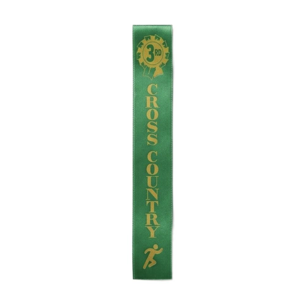 50pc Victor Sports Cross Country Ribbons 3rd Place Polyester 3x17cm