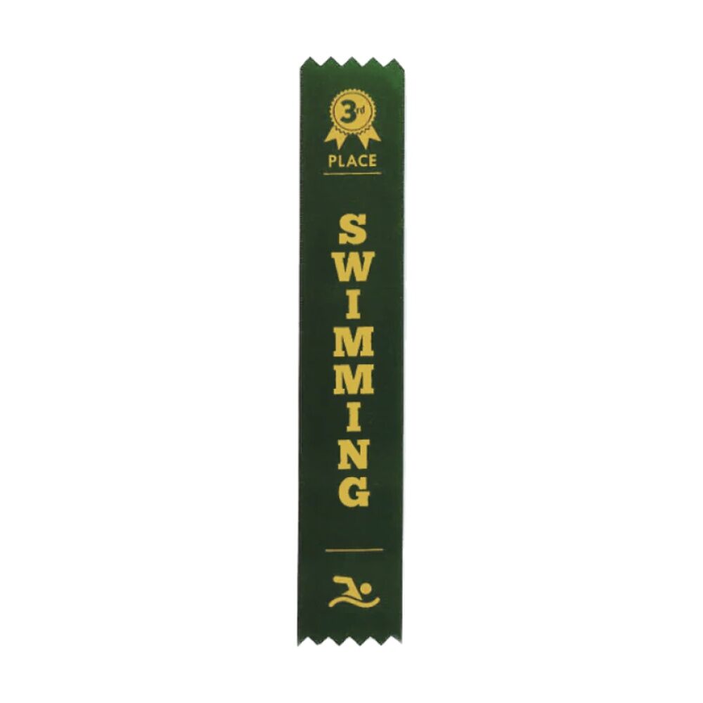 100pc Victor Sports Swimming Ribbons 3rd Place Polyester 3x17cm