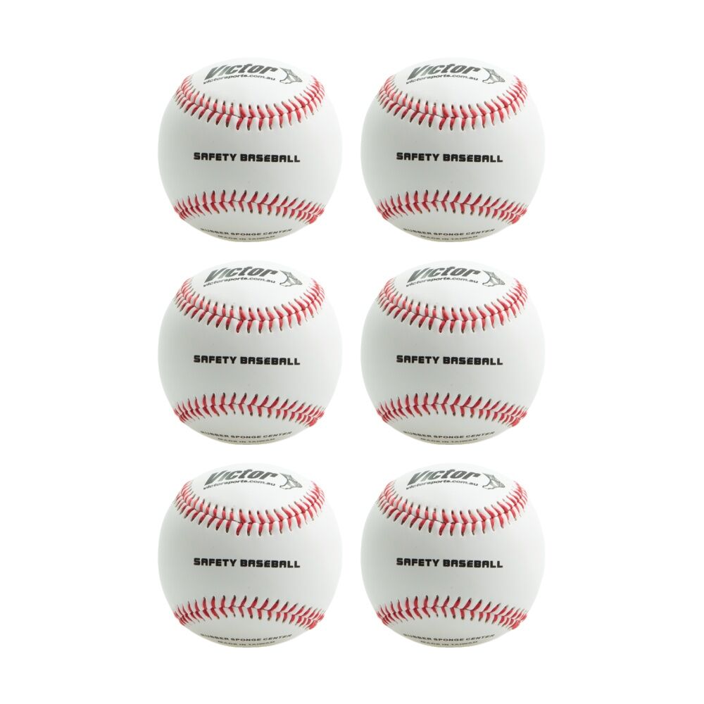 6PK Victor Sports Baseball Softcore Practice Ball Safe Training 9 In