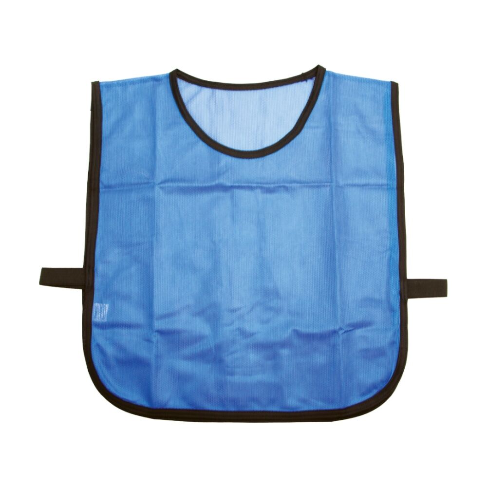 5PK Victor Sports Lightweight Fitness/Training Mesh Tab Bibs Blue Small