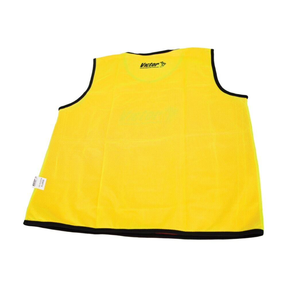 5PK Victor Sports Reversible Lightweight Fitness/Training Vest OR/YEL Senior