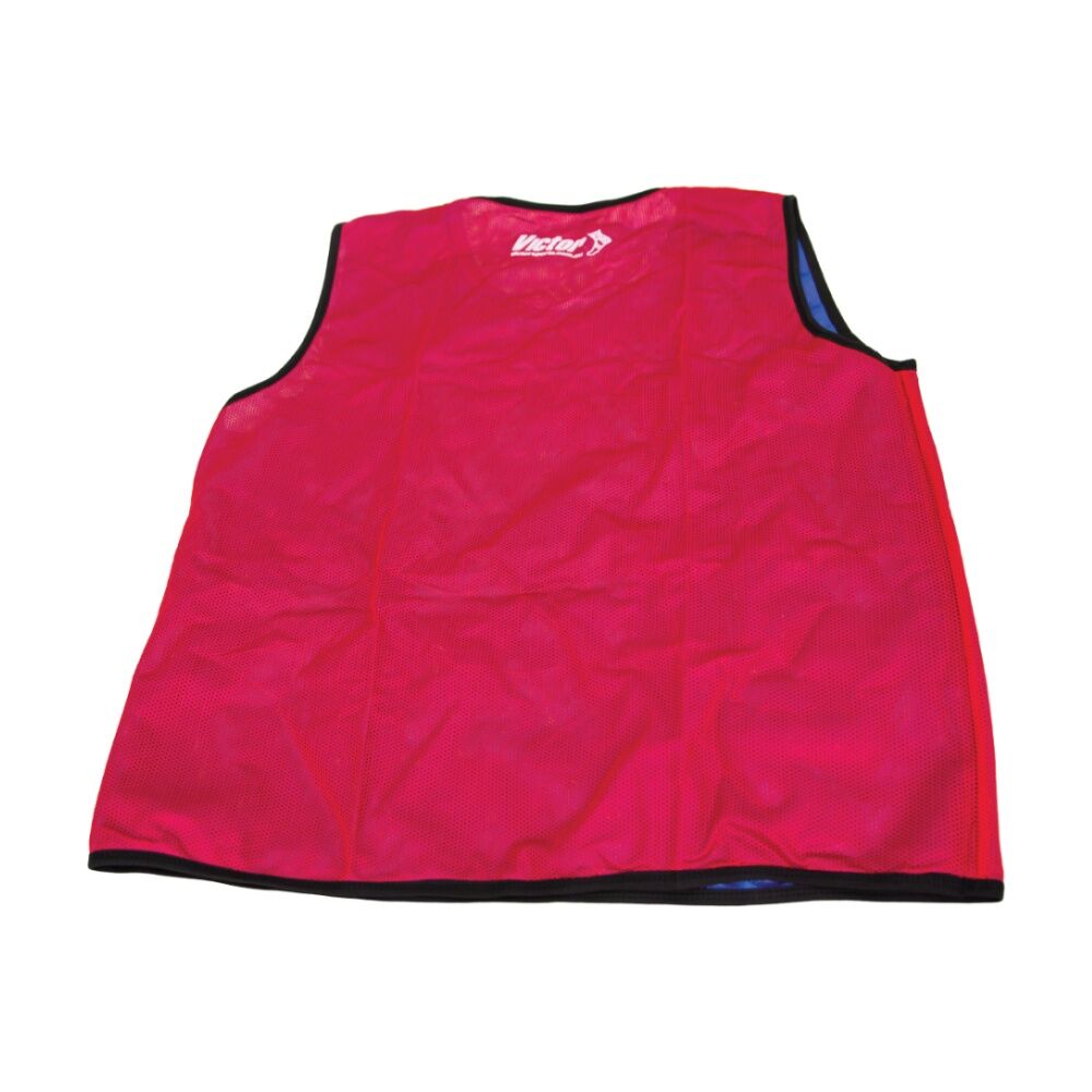5PK Victor Sports Reversible Lightweight Fitness/Training Vest Red/Blue Senior