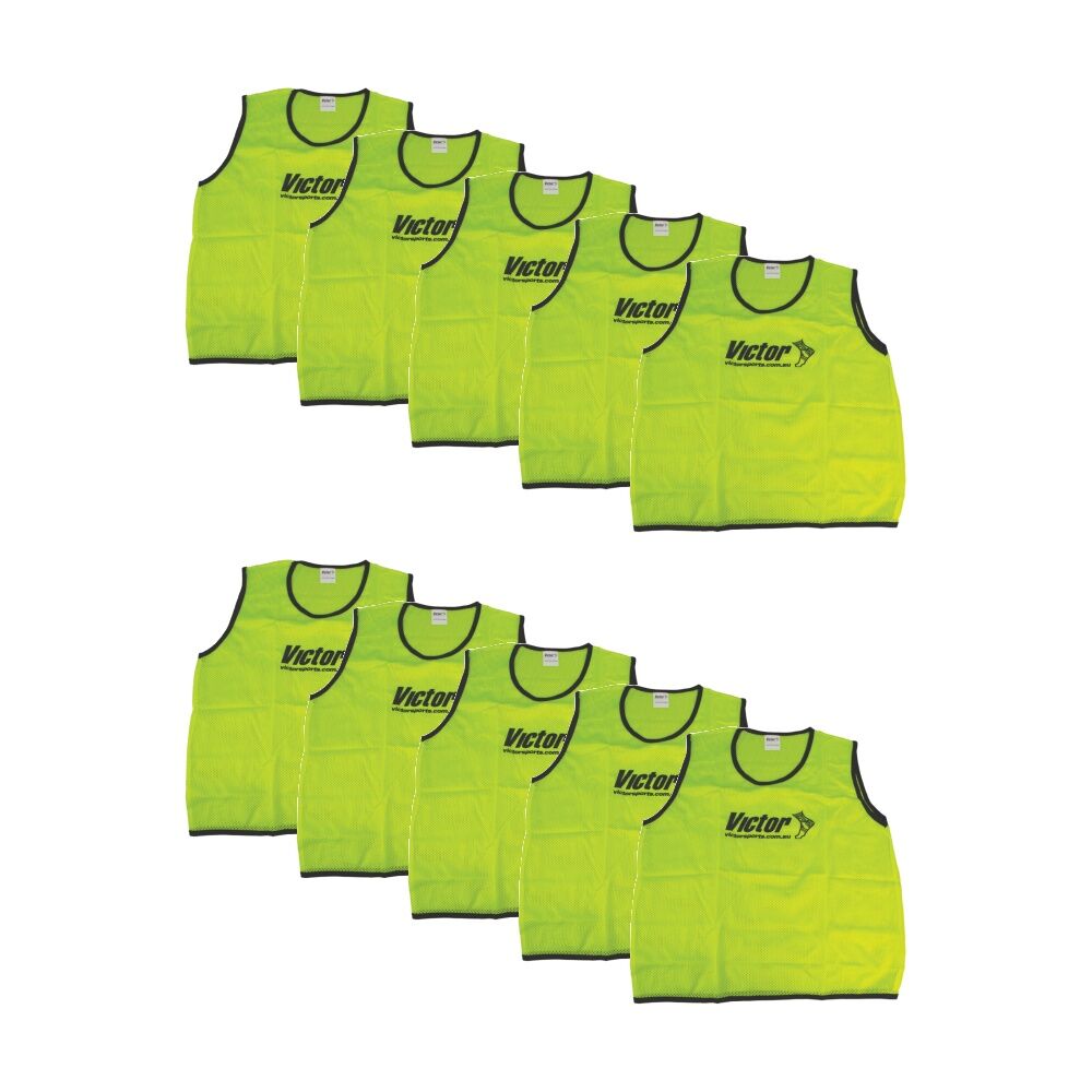 Victor Sports Lightweight Mesh Fitness/Training Team Vest Yellow