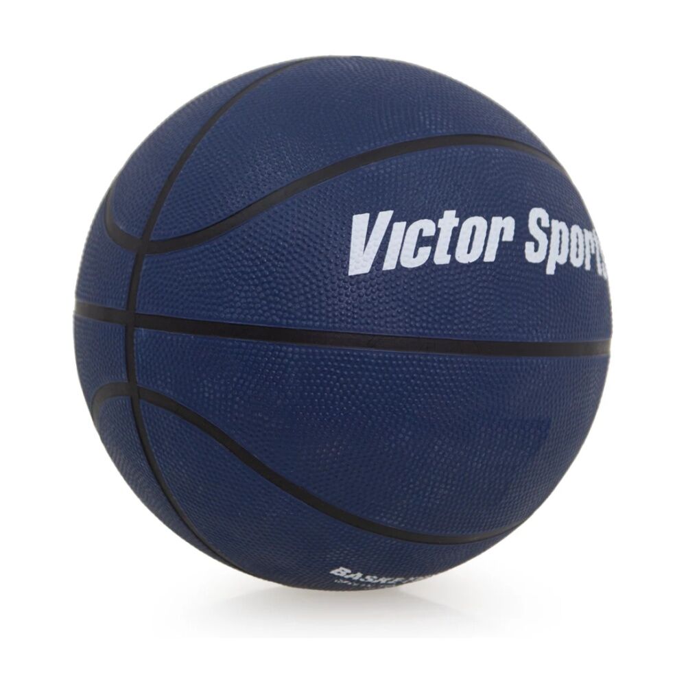 Victor Sports Heavy Duty Durable Rubber Basketball Blue Size 6