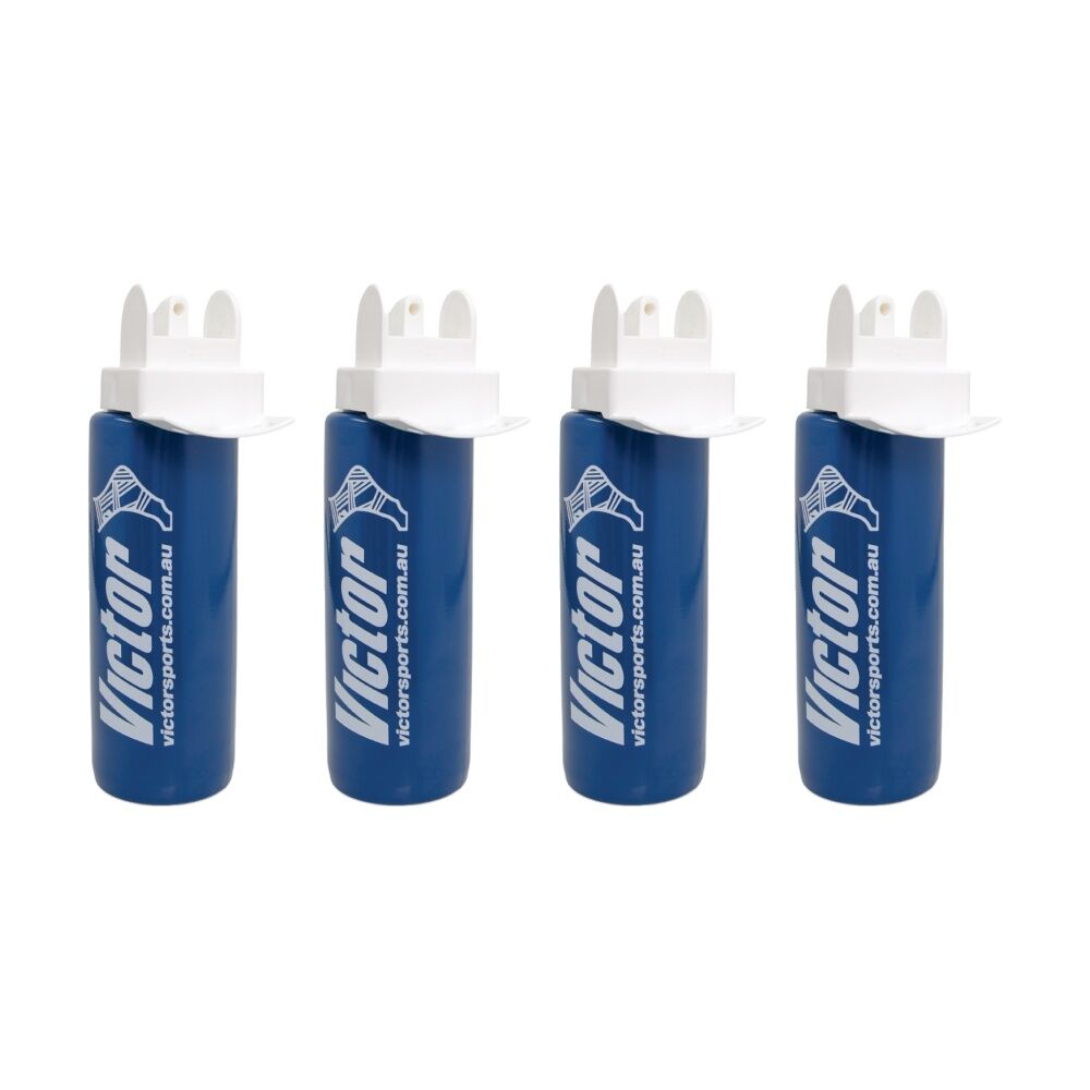4PK Victor Sports Hygienic Squeeze-Squirt Drink Bottle With W/ Chin Rest 1L
