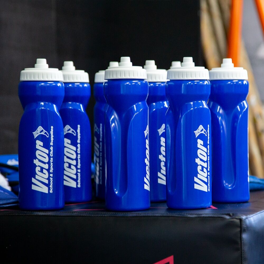 4PK Victor Sports Leak Proof Athlete Water Bottle Blue 800ml W/ Sure Shot Lid