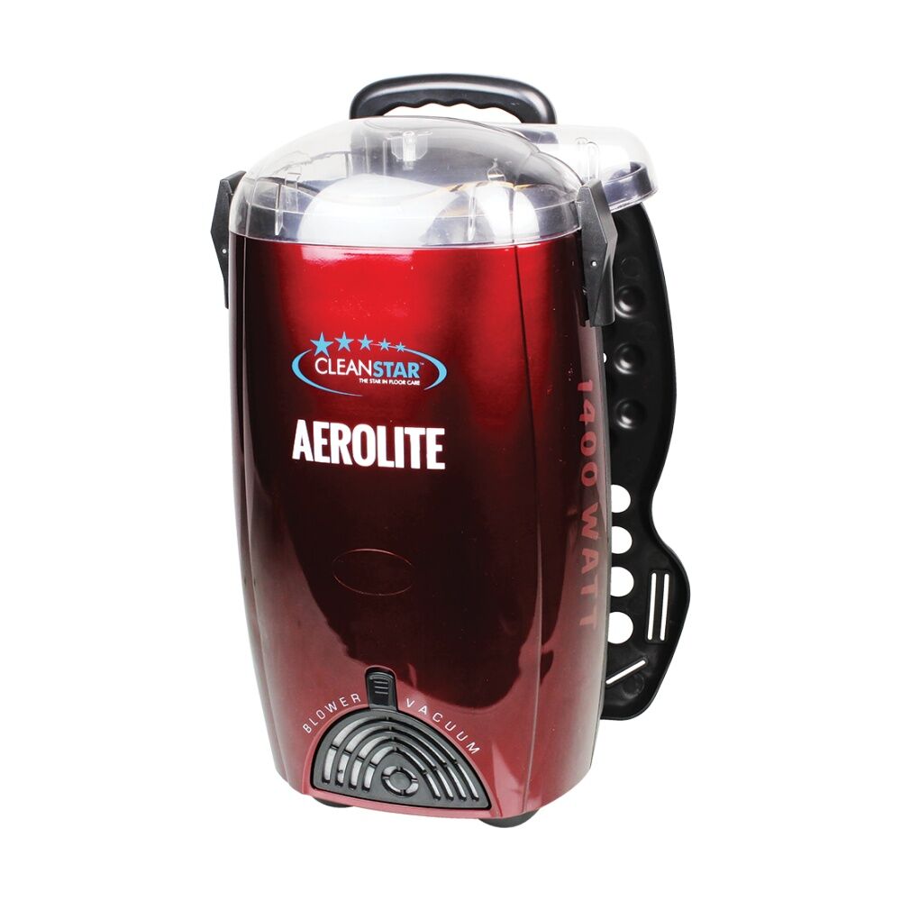 Cleanstar Aerolite Lightweight Backpack Vacuum 1400W W/ 15m Cord Bugandy Red
