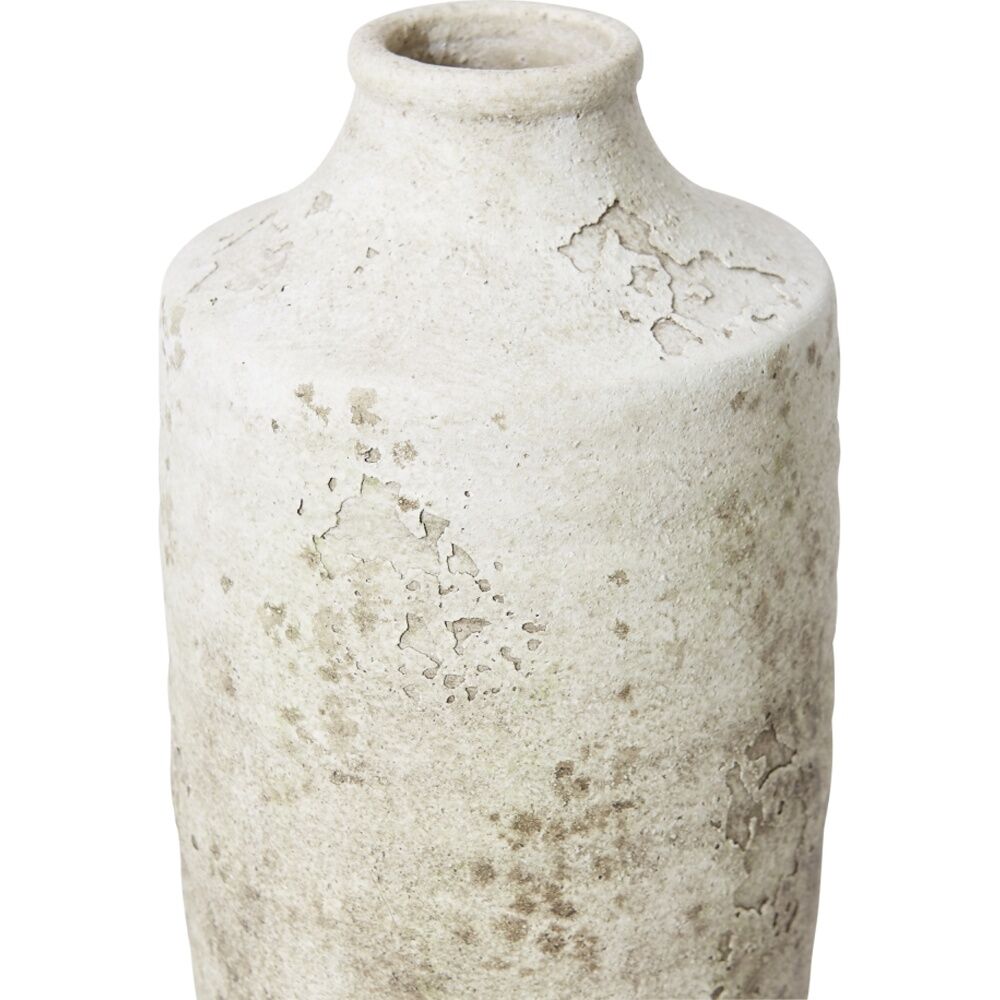 E Style Lulama Vase Ceramic Organic Textured Decor Stone/Moss 15x15x31cm