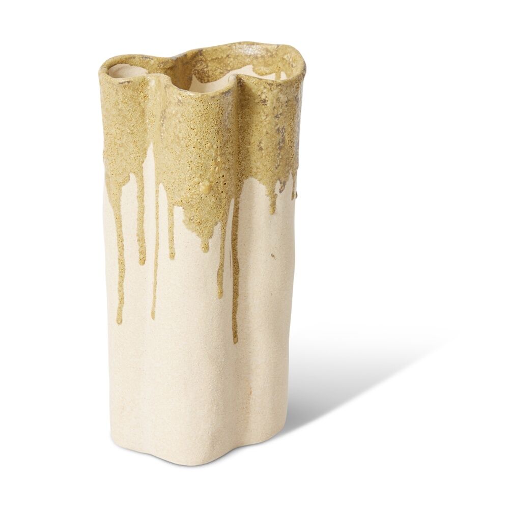 2PK E Style Brenya Vase Ceramic Home Decor Centrepiece Stone 13x10x26cm