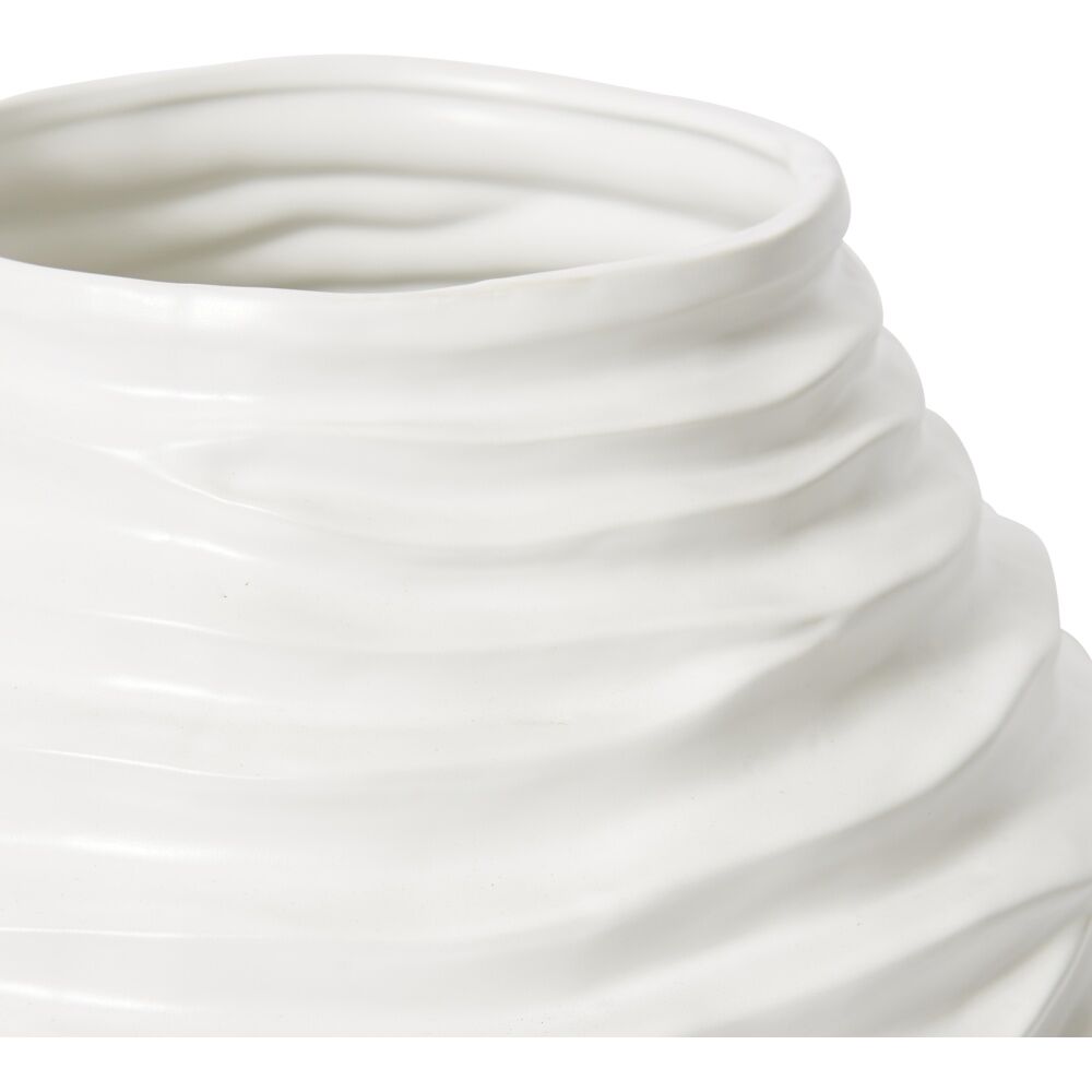 E Style Saidah Vase Ceramic Minimalist Home Decor White 37x36x32cm