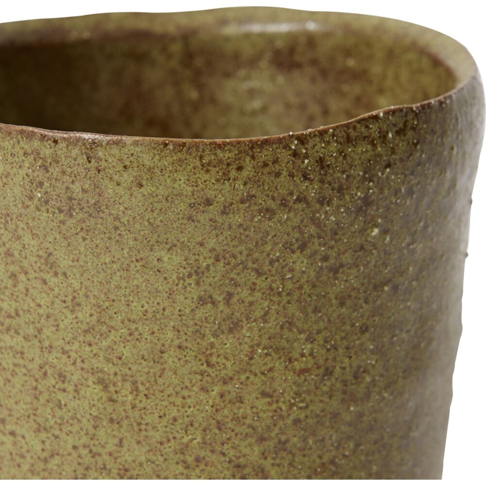 2PK E Style Rael Ceramic Pot Decorative Elegant Planter Green 14x14x15cm