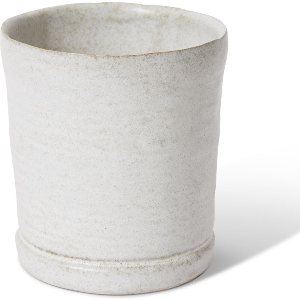2PK E Style Rael Ceramic Pot Decorative Elegant Planter White 14x14x15cm