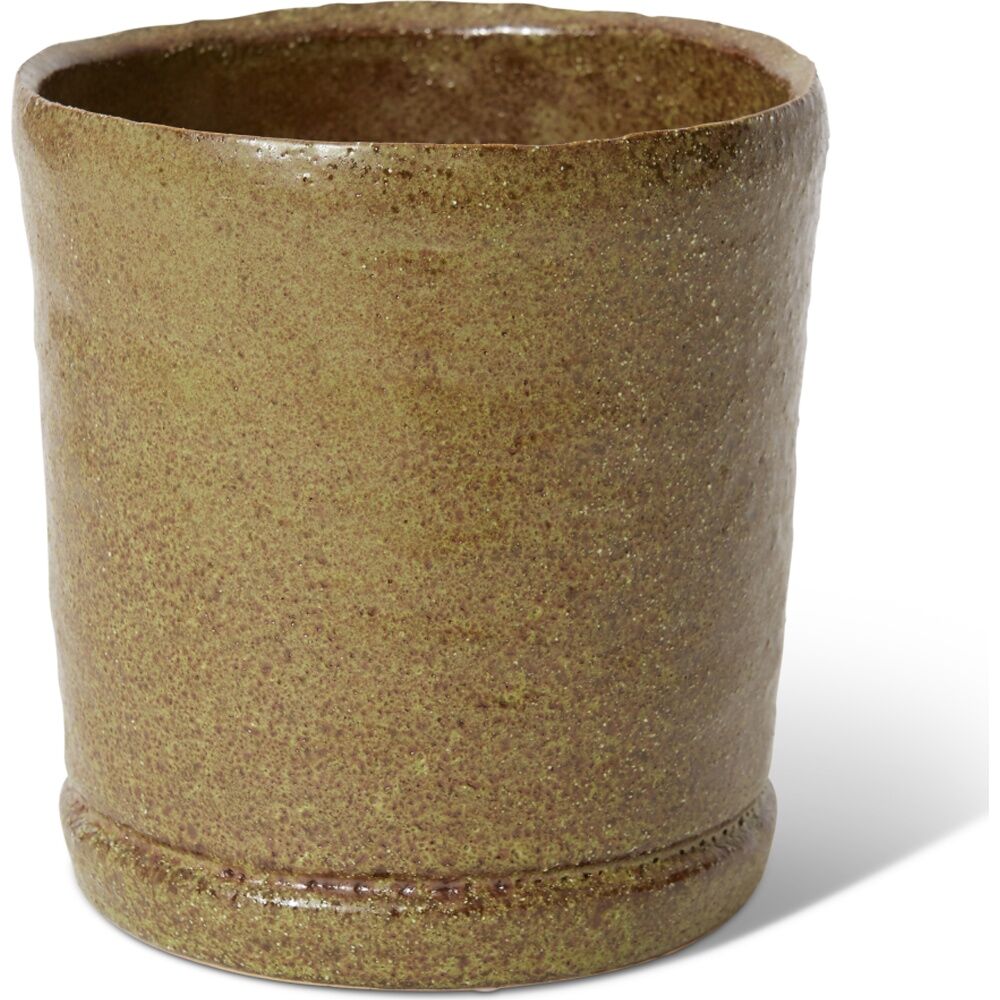 2PK E Style Rael Ceramic Pot Decorative Elegant Planter Green 16x16x17cm
