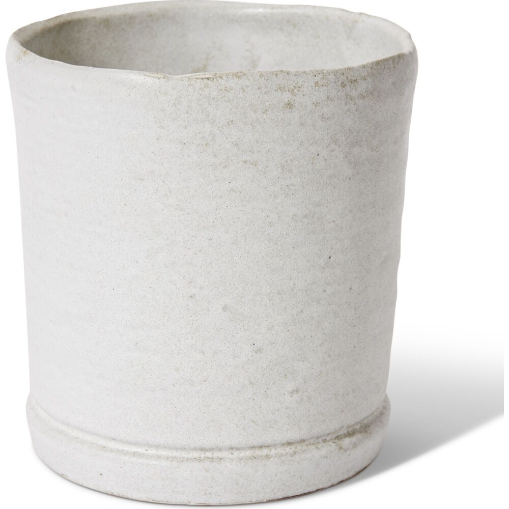 2PK E Style Rael Ceramic Pot Decorative Elegant Planter White 16x16x17cm