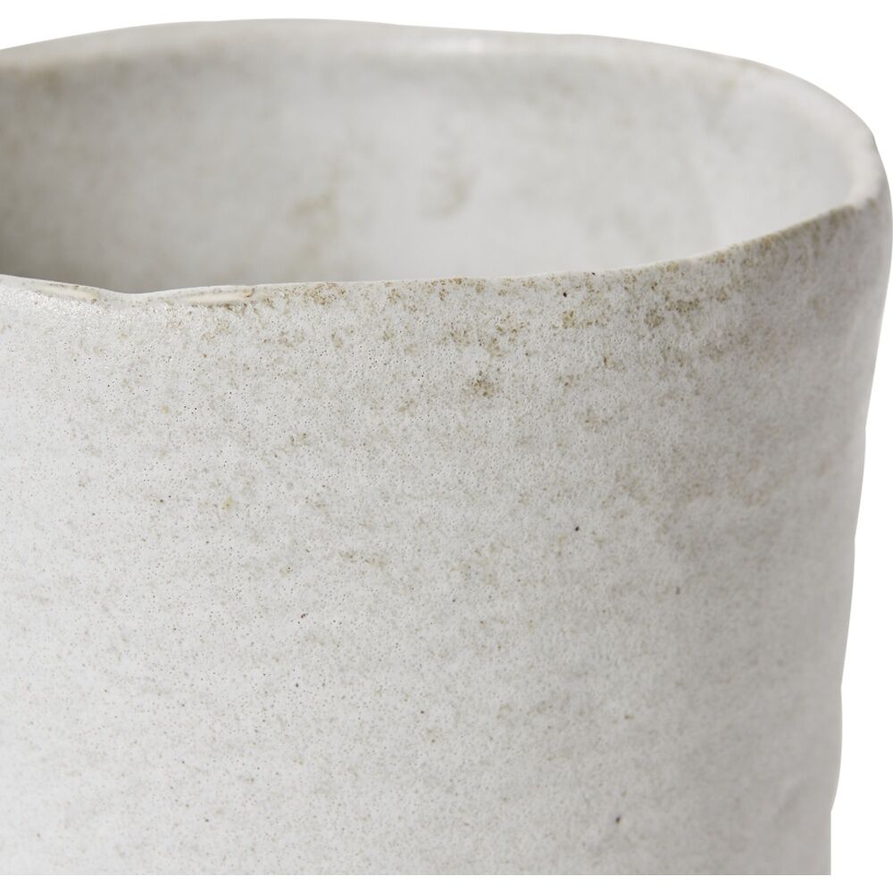 2PK E Style Rael Ceramic Pot Decorative Elegant Planter White 16x16x17cm